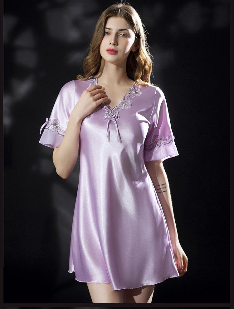 Camisola feminina de cetim