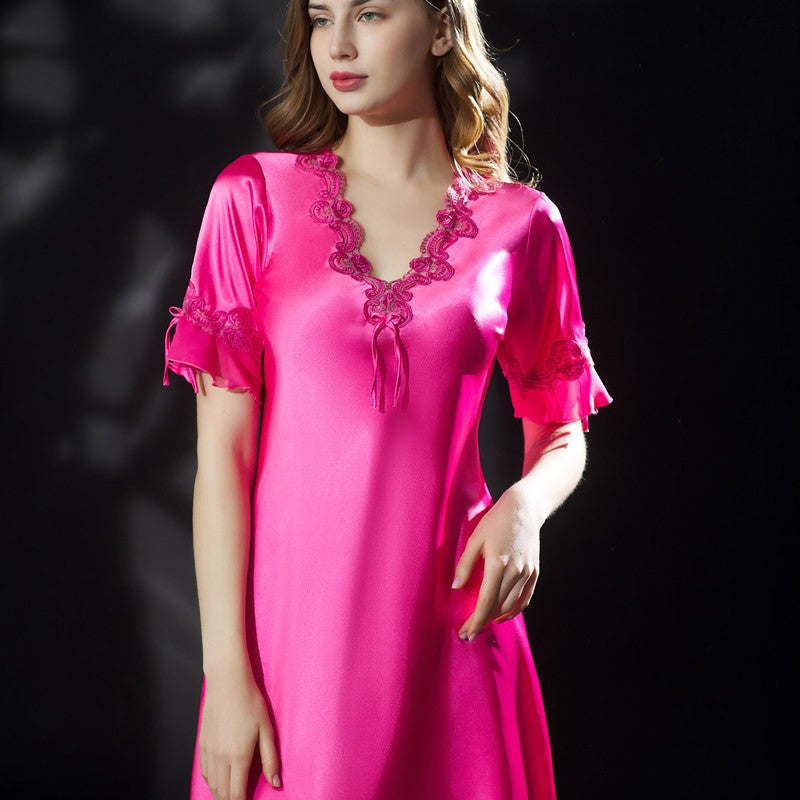 Camisola feminina de cetim