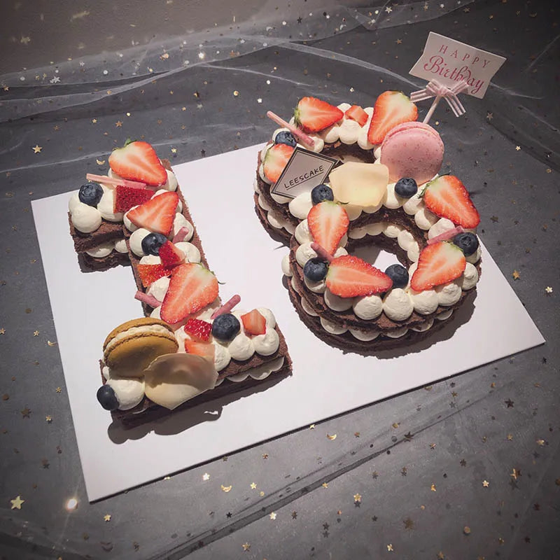 Cake Decorating Pastry Mold, Pet 0-8 Numbers, Cake Maker, Birthday Cake Tools, Baking Pastry Mold, 4", 6", 8", 10", 12", 14"