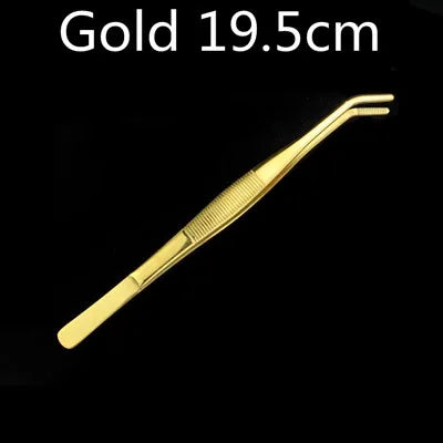 Kitchen tongs and stainless steel bar, food tongs, kitchen, medical tongs, copper/gold/black, plated bar tool