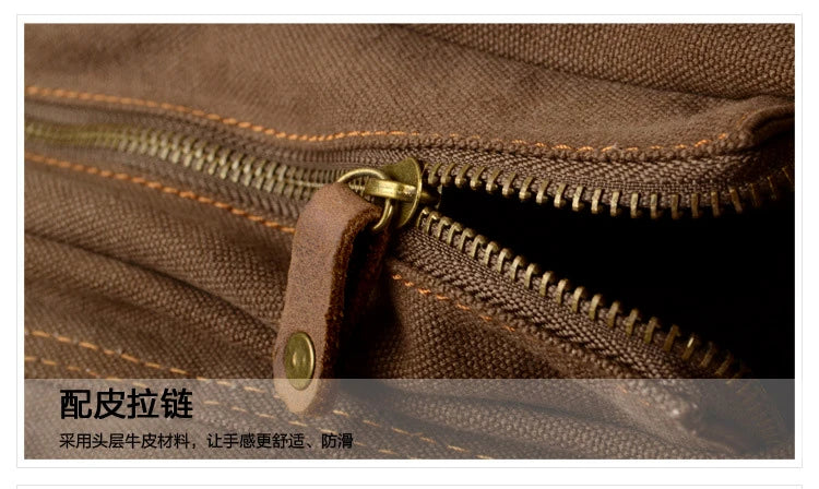 Nova moda de couro do vintage lona saco do mensageiro dos homens algodão lona crossbody bolsa de ombro masculino estilingue ocasional lazer