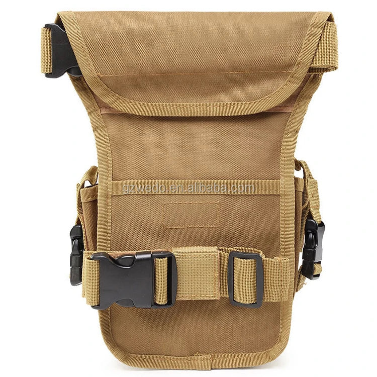 Outdoor Sports Molle Drop Leg Bag Tactical Waist Pack Leg Travel Belt Bag for Riding, Motorcycle, Hiking Hunting Camping Cycling