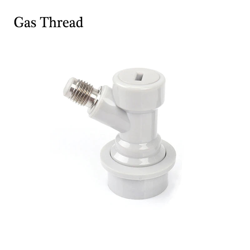 Beer Barrel Dispenser Ball Lock Keg Disconnect Liquid/Gas Connectors 1/4'' for Ball Lock Keg Swivel Nut Homebrew Tools