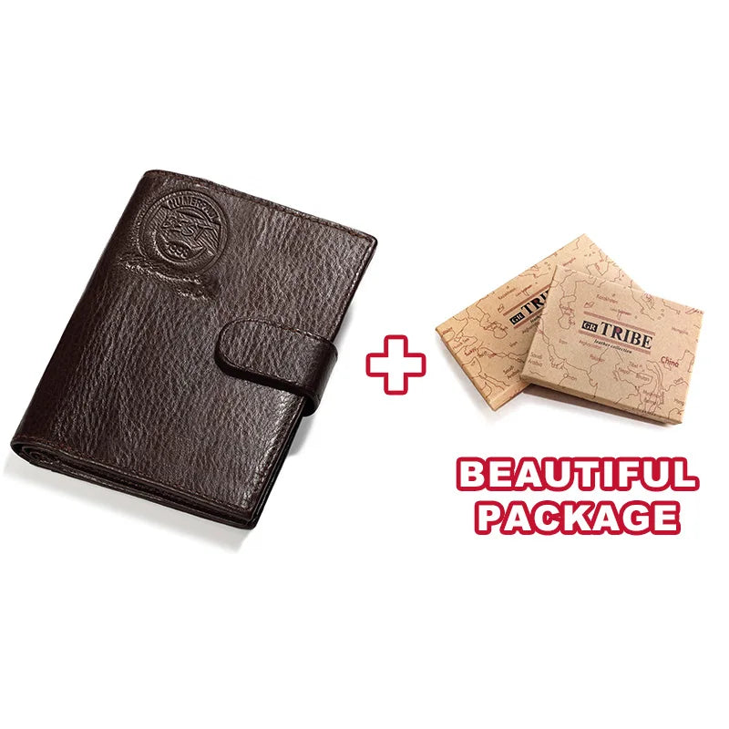 Kavis carteira de couro genuíno dos homens titular do passaporte moeda bolsa walet mágico portfólio homem portomonee mini vallet capa de passaporte