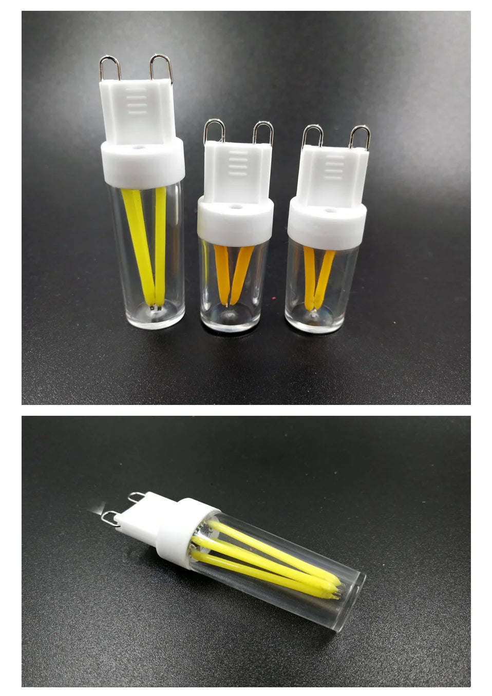 Lâmpada led g9 regulável, 110v, 220v, 2w, 4w, filamento cob, substituição de 30w 40w, luzes halógenas para iluminação de lustre doméstico