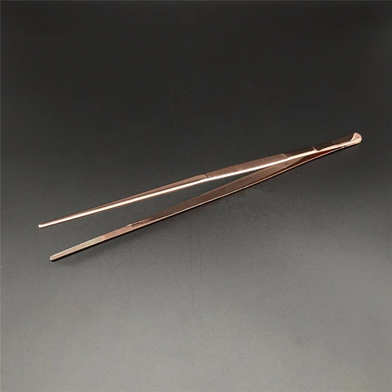Kitchen tongs and stainless steel bar, food tongs, kitchen, medical tongs, copper/gold/black, plated bar tool