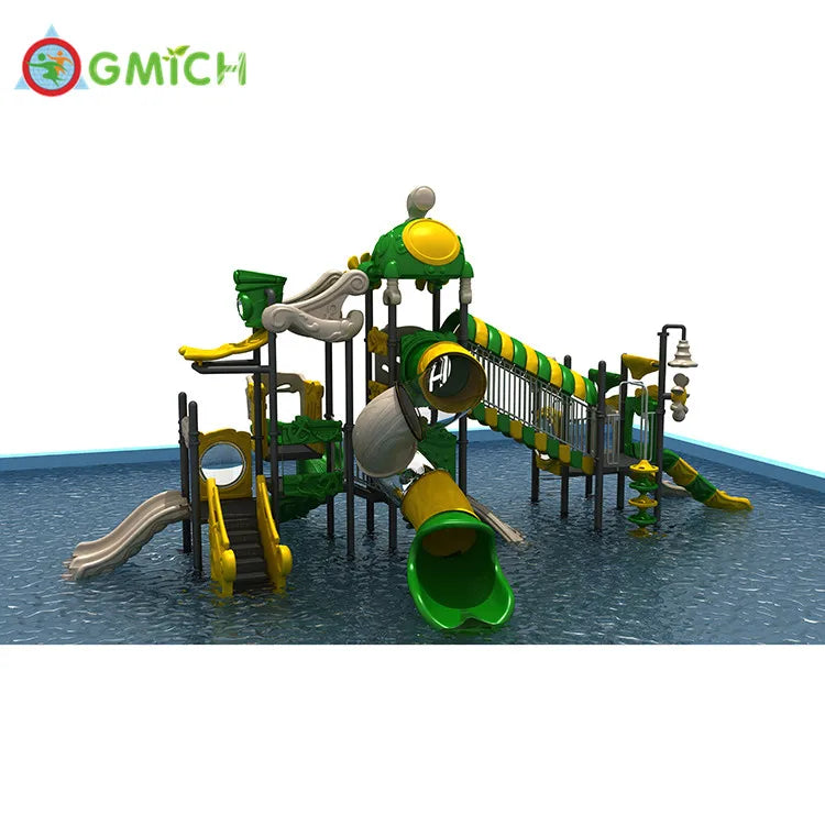 Summer Hot Water Games Kids Water Slide Outdoor Residential Home Use PVC Steel Swimming Pool JMQ-007072