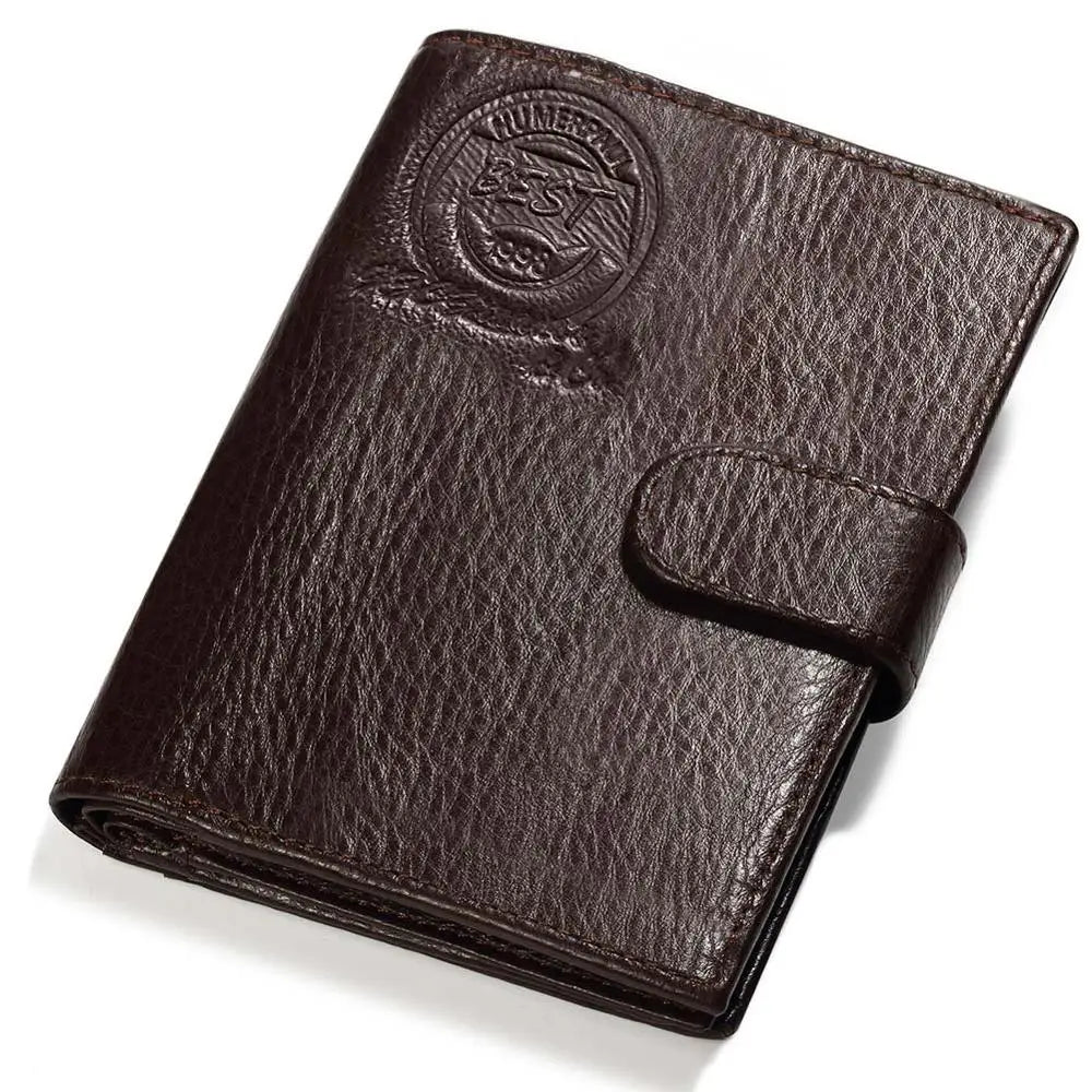 Kavis carteira de couro genuíno dos homens titular do passaporte moeda bolsa walet mágico portfólio homem portomonee mini vallet capa de passaporte