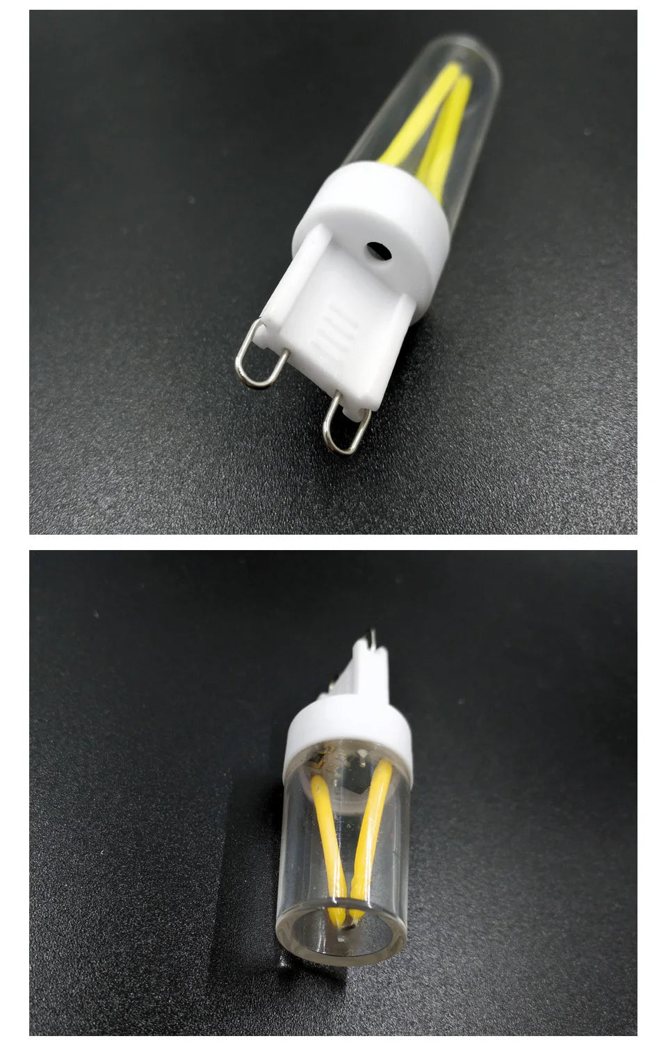 Lâmpada led g9 regulável, 110v, 220v, 2w, 4w, filamento cob, substituição de 30w 40w, luzes halógenas para iluminação de lustre doméstico