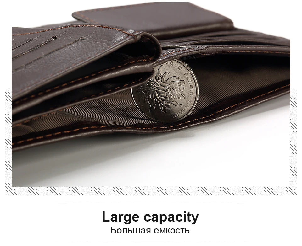 Kavis carteira de couro genuíno dos homens titular do passaporte moeda bolsa walet mágico portfólio homem portomonee mini vallet capa de passaporte