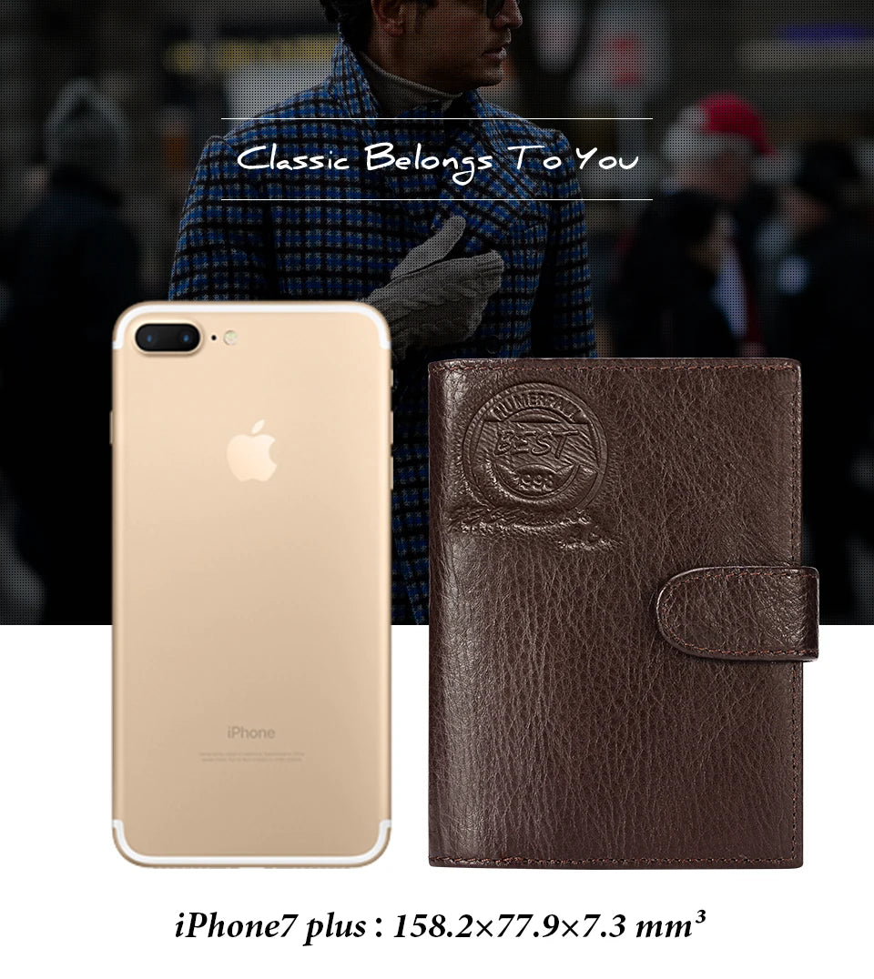 Kavis carteira de couro genuíno dos homens titular do passaporte moeda bolsa walet mágico portfólio homem portomonee mini vallet capa de passaporte