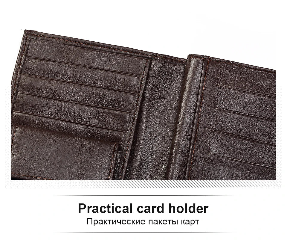 Kavis carteira de couro genuíno dos homens titular do passaporte moeda bolsa walet mágico portfólio homem portomonee mini vallet capa de passaporte