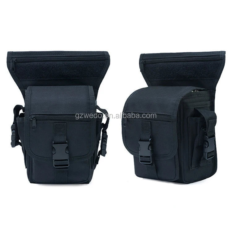 Outdoor Sports Molle Drop Leg Bag Tactical Waist Pack Leg Travel Belt Bag for Riding, Motorcycle, Hiking Hunting Camping Cycling