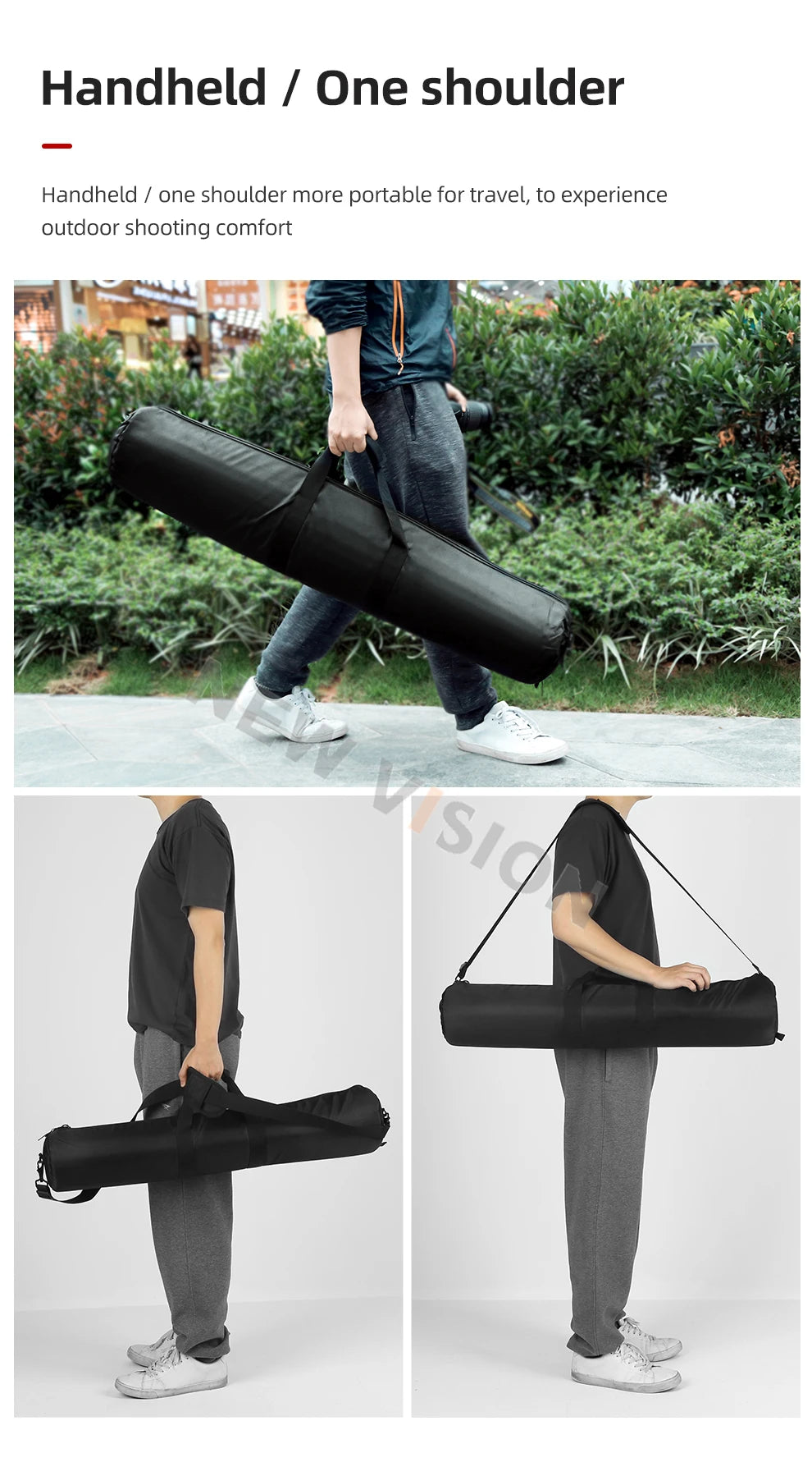 55/60/65/70/75/80/100/125cm acolchoado câmera monopé tripé saco de transporte caso/suporte de luz saco de transporte/guarda-chuva softbox saco de transporte