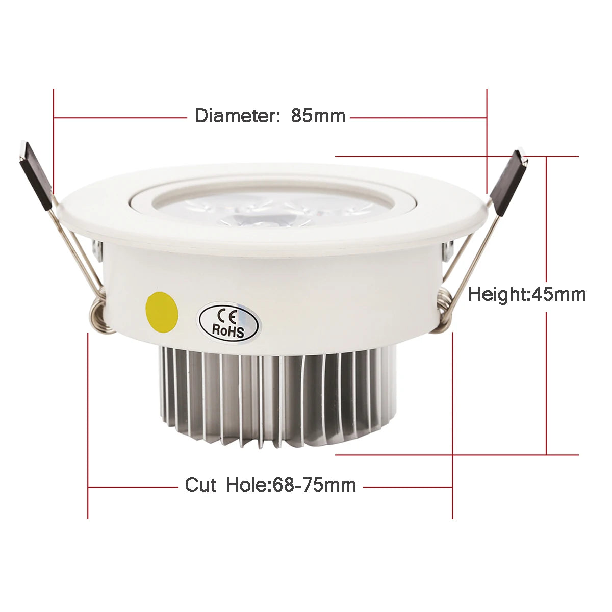 9W 12W 15W LED Downlight Regulável Branco Quente Natureza Branco Puro Branco Recesso Lâmpada LED Spot Light AC85-265V