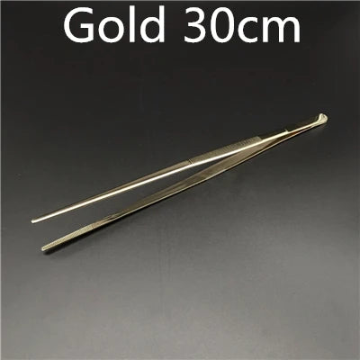 Pinça de cozinha e barra de aço inoxidável, pinça para alimentos, cozinha, pinça médica, cobre/ouro/preto, ferramenta de barra banhada