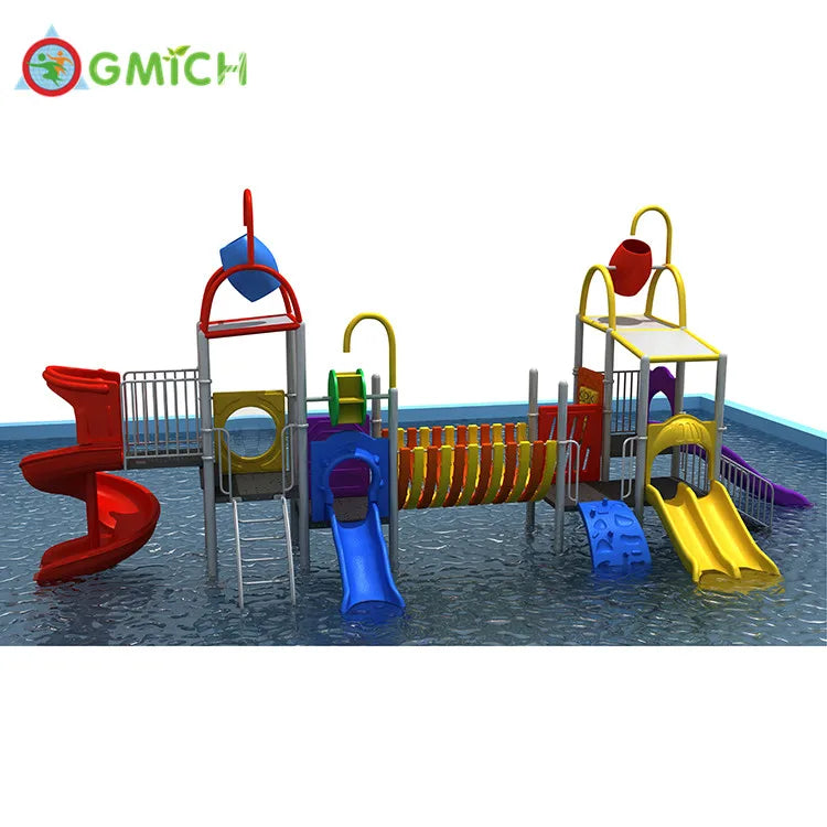 Summer Hot Water Games Kids Water Slide Outdoor Residential Home Use PVC Steel Swimming Pool JMQ-007072