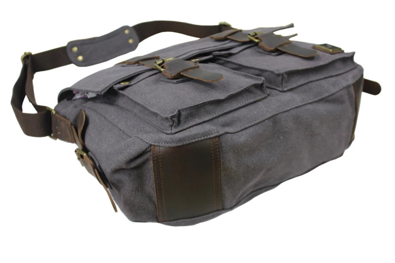 Eu sou lenda will smith lona + couro genuíno dos homens saco do mensageiro lona bolsa de ombro masculino crossbody saco estilingue saco casual mochila