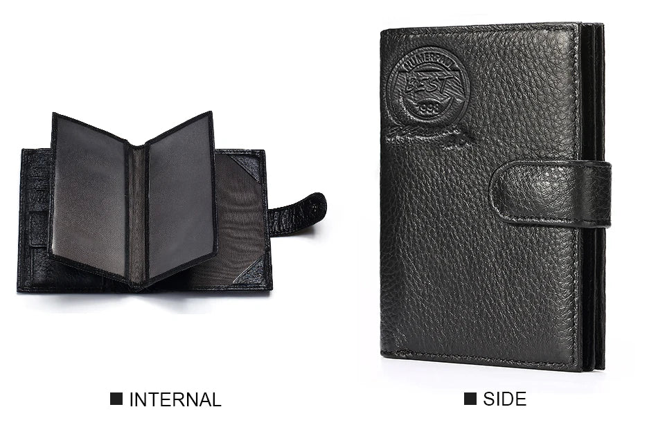 Kavis carteira de couro genuíno dos homens titular do passaporte moeda bolsa walet mágico portfólio homem portomonee mini vallet capa de passaporte