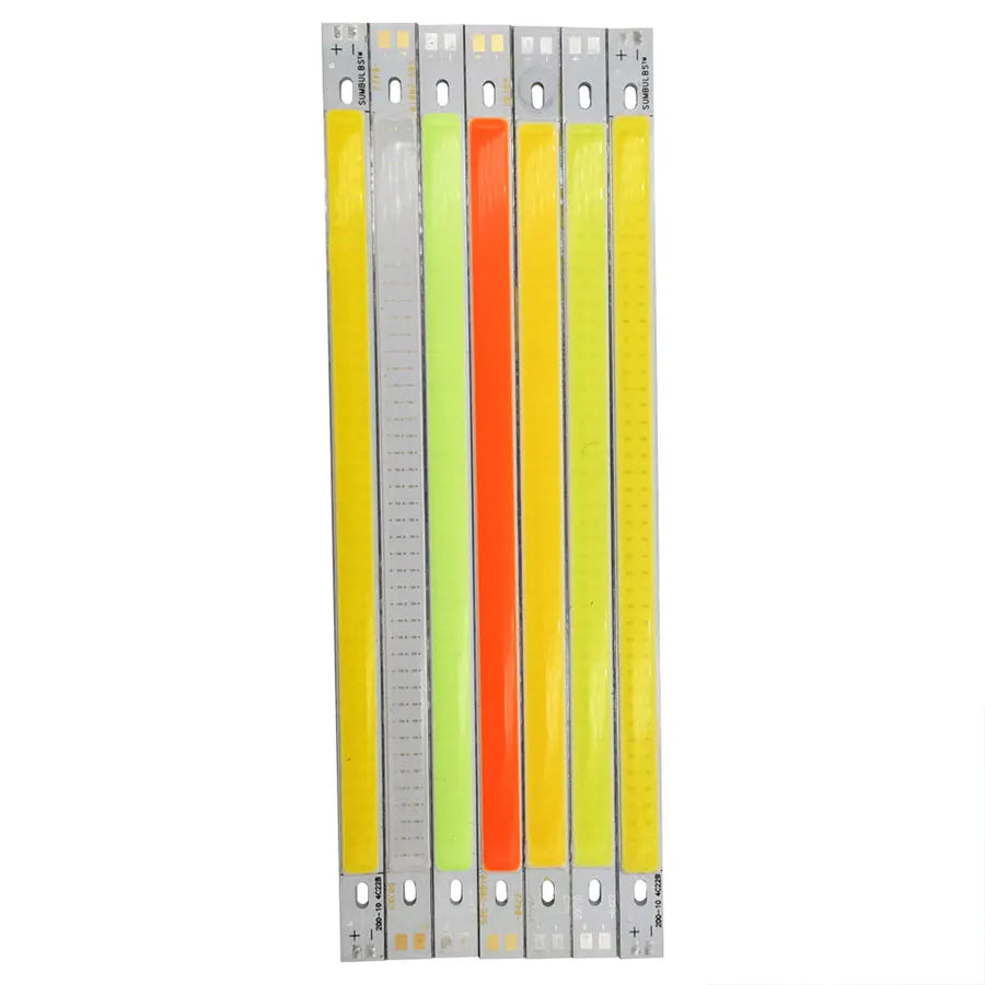 [Sumbulbs] 200x10MM 0422 10W LED Light COB Strip Lamp DC 12-14V 1000LM Verde Amarelo Vermelho Azul Branco Quente Branco Puro Bar Light