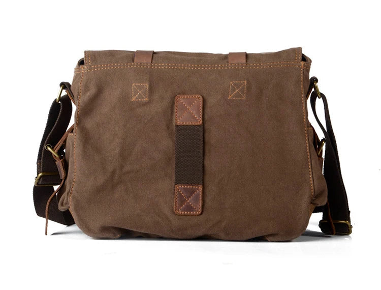 Nova moda de couro do vintage lona saco do mensageiro dos homens algodão lona crossbody bolsa de ombro masculino estilingue ocasional lazer