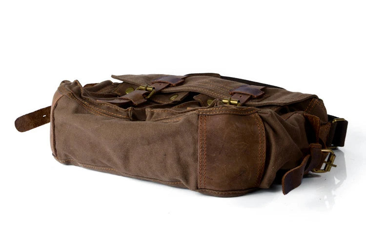 Nova moda de couro do vintage lona saco do mensageiro dos homens algodão lona crossbody bolsa de ombro masculino estilingue ocasional lazer