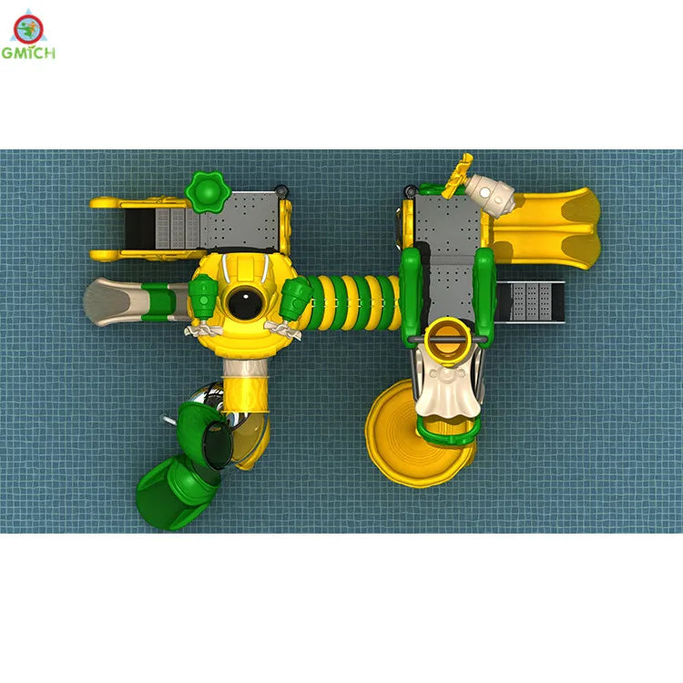 Newest Design High Quality Outdoor Playground Equipment Kids Play Park Water Slide Set Kids Swimming Pool Water Park