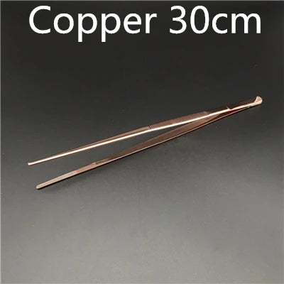 Pinça de cozinha e barra de aço inoxidável, pinça para alimentos, cozinha, pinça médica, cobre/ouro/preto, ferramenta de barra banhada
