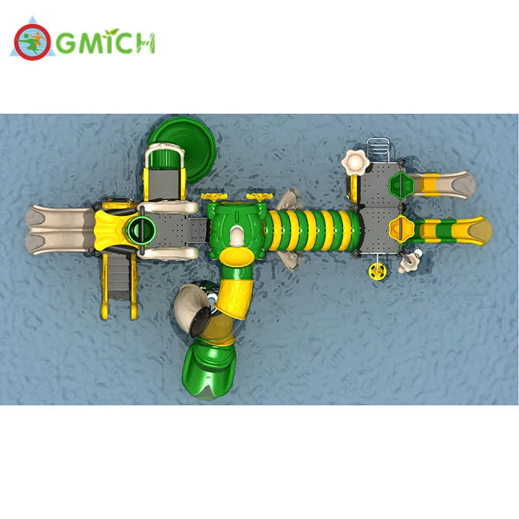 Summer Hot Water Games Kids Water Slide Outdoor Residential Home Use PVC Steel Swimming Pool JMQ-007072
