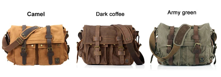 Eu sou lenda will smith lona + couro genuíno dos homens saco do mensageiro lona bolsa de ombro masculino crossbody saco estilingue saco casual mochila