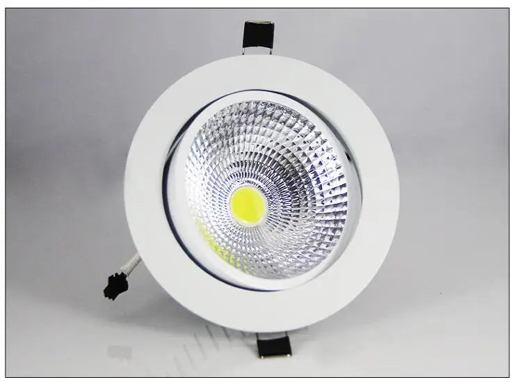 Luminária LED Embutida Super Brilhante, Spot LED Regulável COB 3W 5W 7W 12W, Luz Spot LED, Luminária de Teto para Decoração, AC/DC 12V