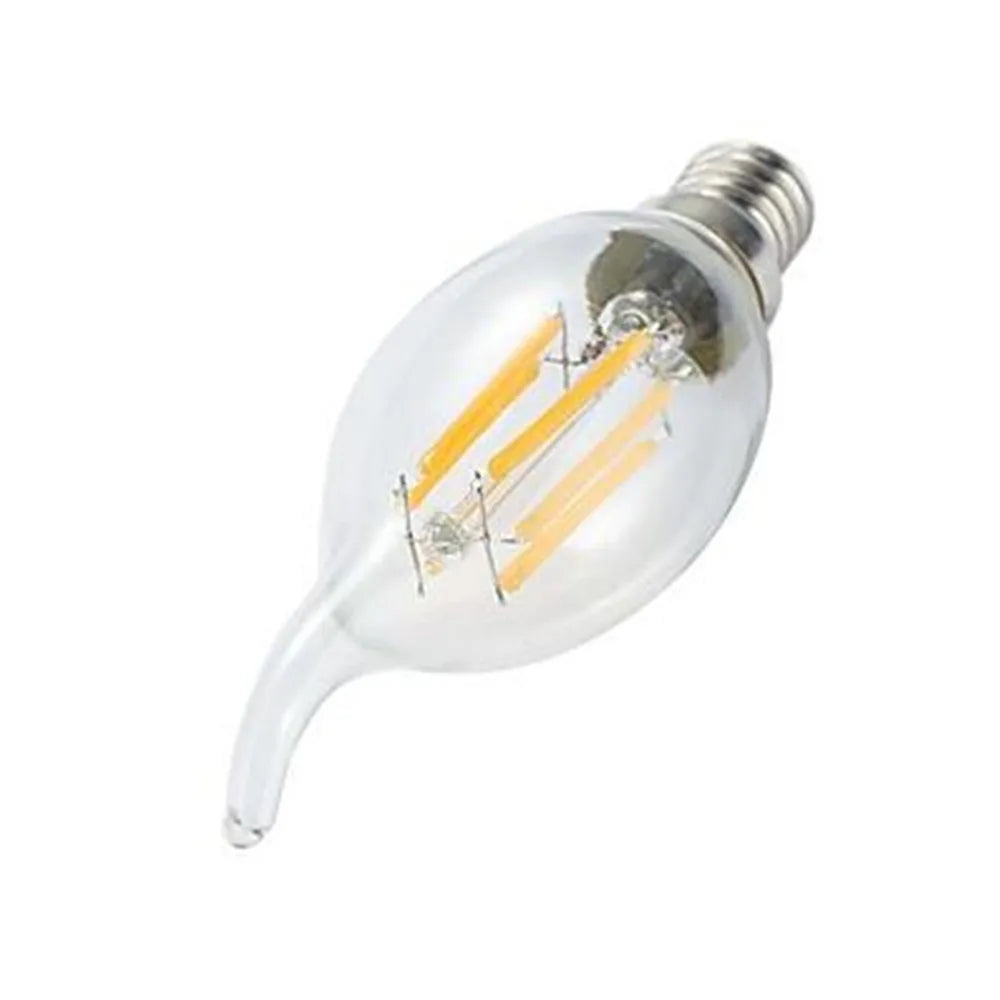 10 pçs lâmpada led e14 4w/6w regulável edison retro filamento vela luz ac220v c35 branco quente/frio lâmpada de poupança energia de 360 graus