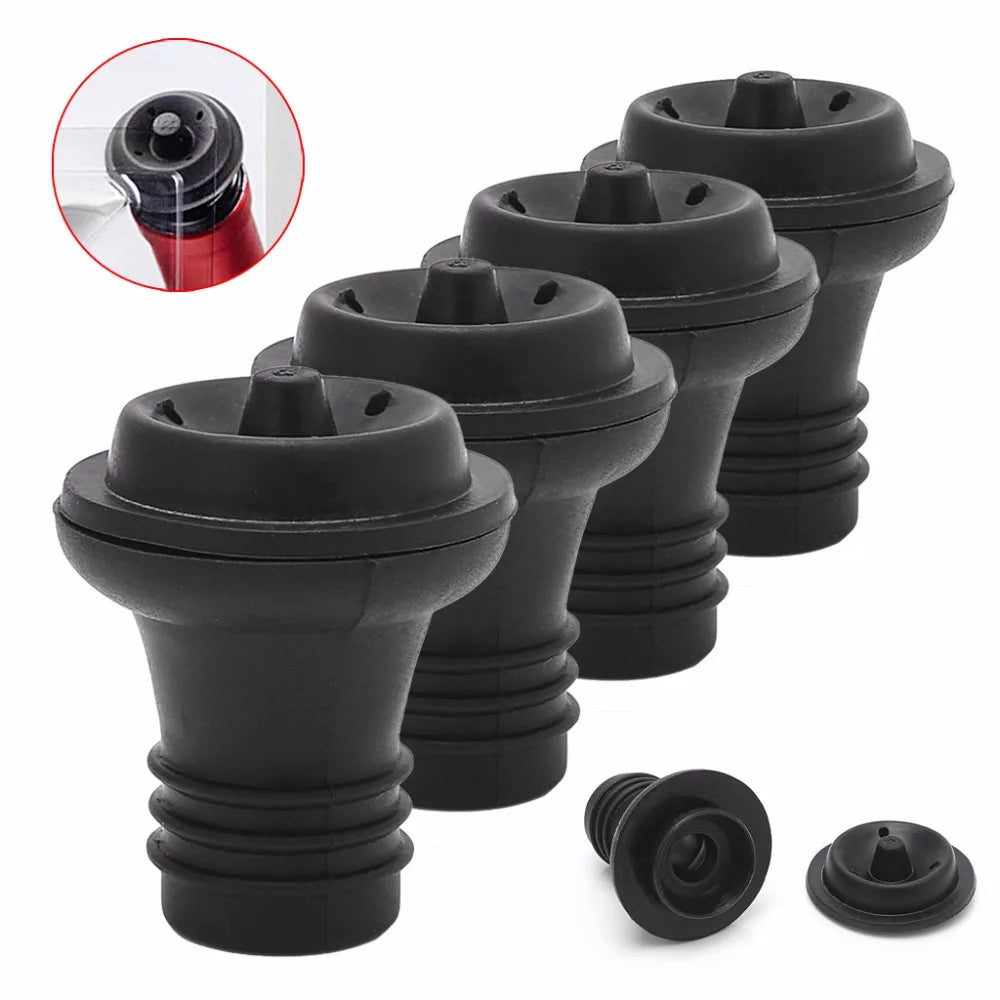 Vacuum Suction Bottle Stopper, 4 Pieces