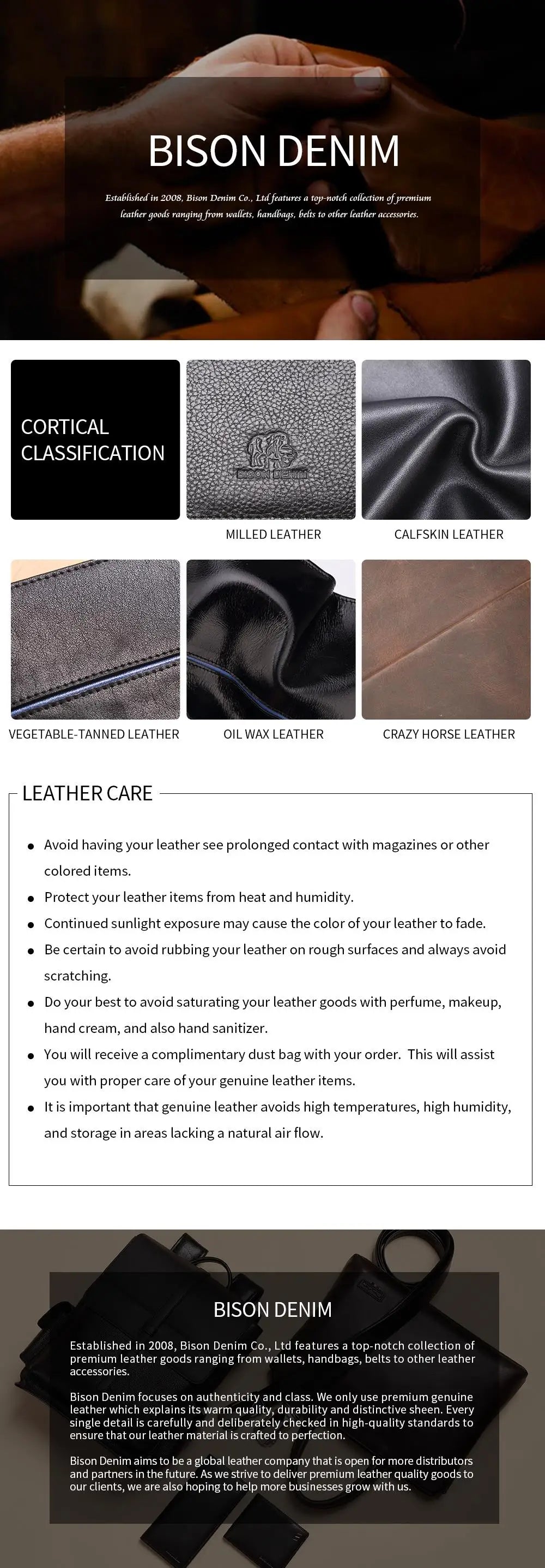 Bison denim carteiras masculinas preto bolsa de couro genuíno para homens titular do cartão de visita carteira masculina mini n4429