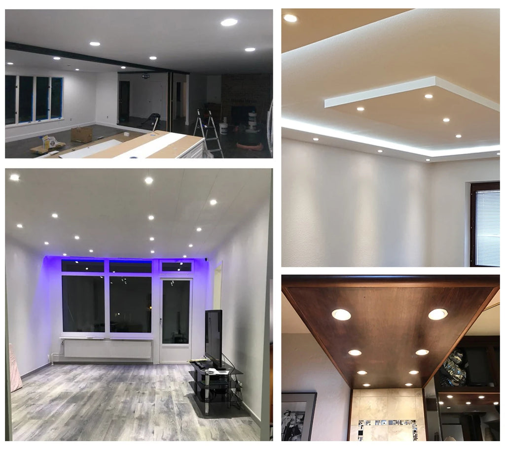 9W 12W 15W LED Downlight Regulável Branco Quente Natureza Branco Puro Branco Recesso Lâmpada LED Spot Light AC85-265V