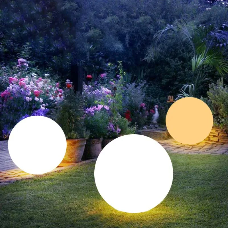Waterproof LED Garden Ball Light Landscape Lighting Deco Jardin Exterieur Outdoor Party Wedding Bar Swimming Pool Floating Lawn Lamps