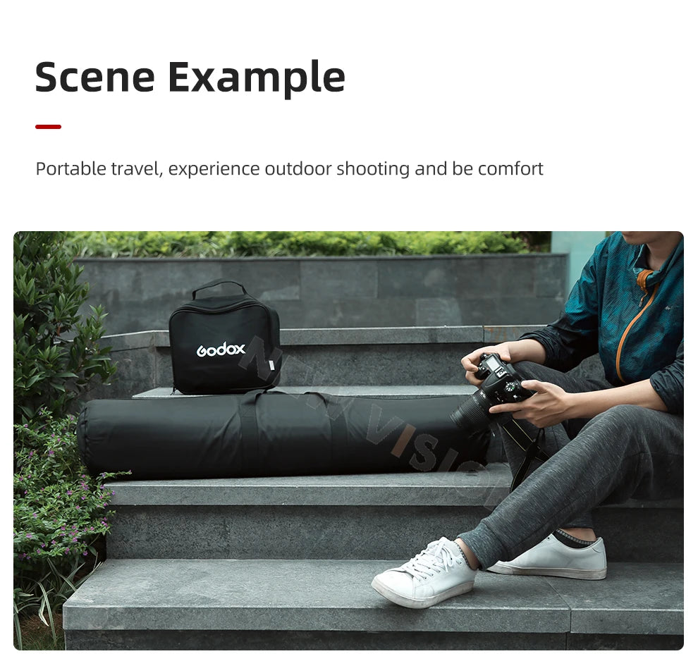 55/60/65/70/75/80/100/125cm acolchoado câmera monopé tripé saco de transporte caso/suporte de luz saco de transporte/guarda-chuva softbox saco de transporte