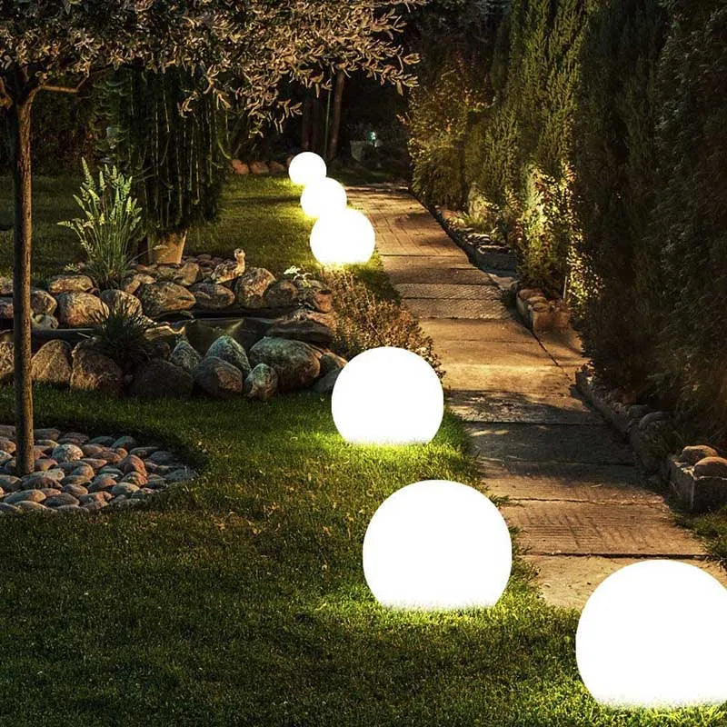 Waterproof LED Garden Ball Light Landscape Lighting Deco Jardin Exterieur Outdoor Party Wedding Bar Swimming Pool Floating Lawn Lamps