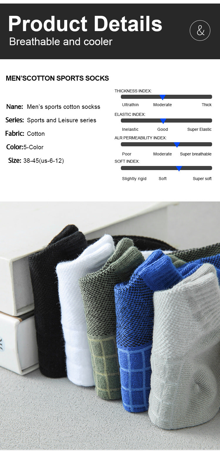 ‌ Meias esportivas masculinas, 3/5/10 pares, meias curtas para corrida, secagem rápida, malha respirável, meias curtas leves, confortáveis e anti-odor