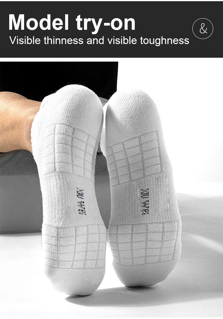 ‌ Meias esportivas masculinas, 3/5/10 pares, meias curtas para corrida, secagem rápida, malha respirável, meias curtas leves, confortáveis e anti-odor