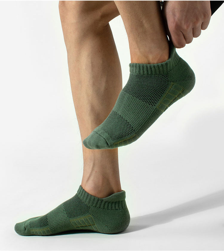 ‌ Meias esportivas masculinas, 3/5/10 pares, meias curtas para corrida, secagem rápida, malha respirável, meias curtas leves, confortáveis e anti-odor