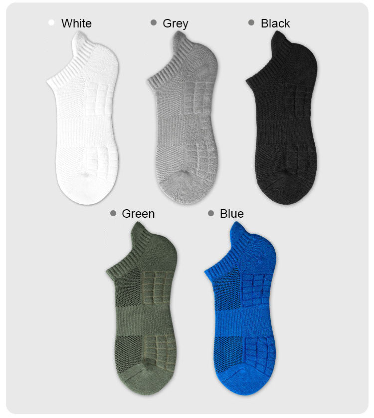 ‌ Meias esportivas masculinas, 3/5/10 pares, meias curtas para corrida, secagem rápida, malha respirável, meias curtas leves, confortáveis e anti-odor