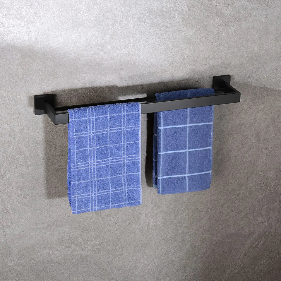 Preto fosco hardware do banheiro 304 aço inoxidável toalheiro suporte de papel higiênico suporte de sabão líquido barra de toalha acessórios de banheiro