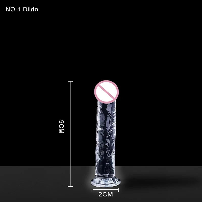 Brinquedos Eróticos Transparentes de Simulação para Mulheres e Gays: Dildos, Massageadores, Dilatadores Anais e Acessórios Exóticos