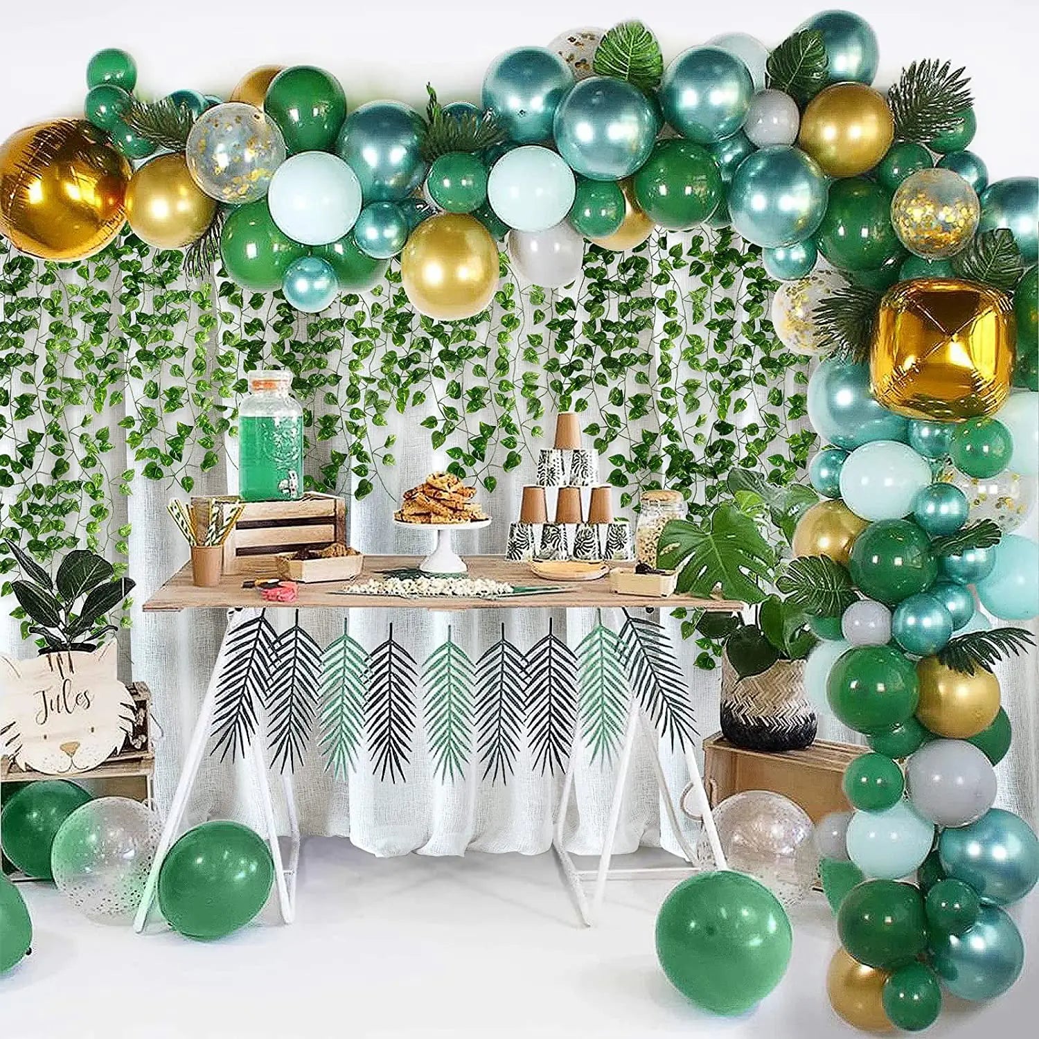1/3/6/12 Pcs Realistic Artificial Ivy Leaf Garland - Artificial Plants and Greenery for Weddings, Parties, Home Decor