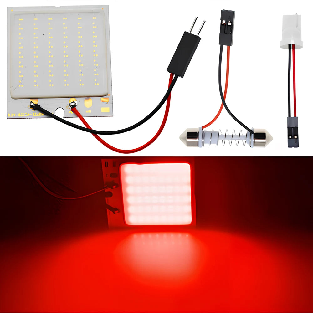 1 unidade Lâmpada LED Automotiva T10 W5W COB 24SMD 36SMD 48SMD para Luz de Posição, Placa, Teto, Leitura e Porta-Malas, Branca