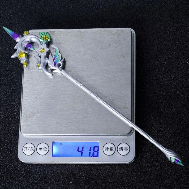 21cm/8.27in Genshin Impact Game Peripheral Metal Elegy for the End Weapon Models Alloy Crafts Ornaments Collections