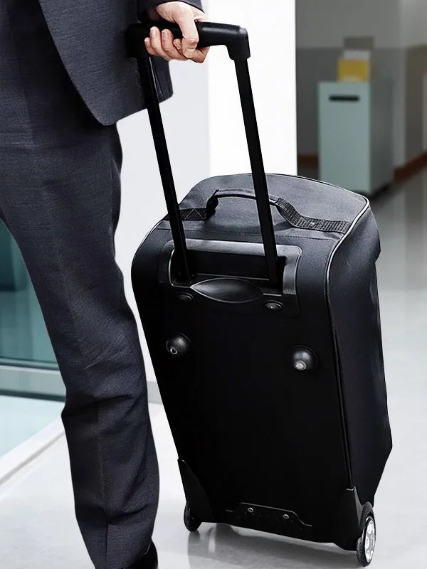 Nova Bolsa de Viagem em Tecido Oxford 2025 com Rodas, Leve e Portátil, para Homens e Mulheres, Estilo Esportivo, Dobrável