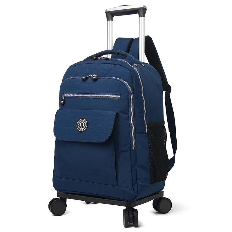 Nova Mala de Viagem de Grande Capacidade com Alça Retrátil, Bolsa de Mão para Viagens de Longa e Curta Distância, Mala de Nyl...