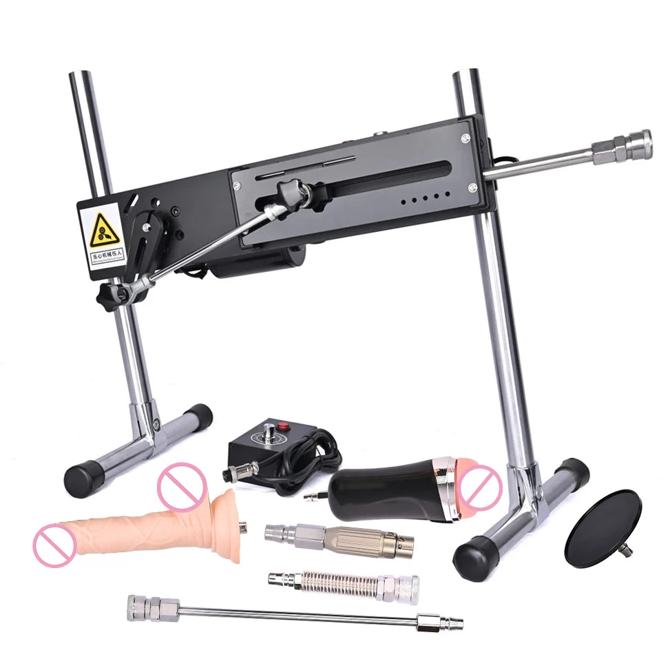 Máquina sexual silenciosa ROUGH BEAST para adultos, pistola de bombeamento, máquina de amor com controle remoto com vibrador para masturbação masculina e feminina